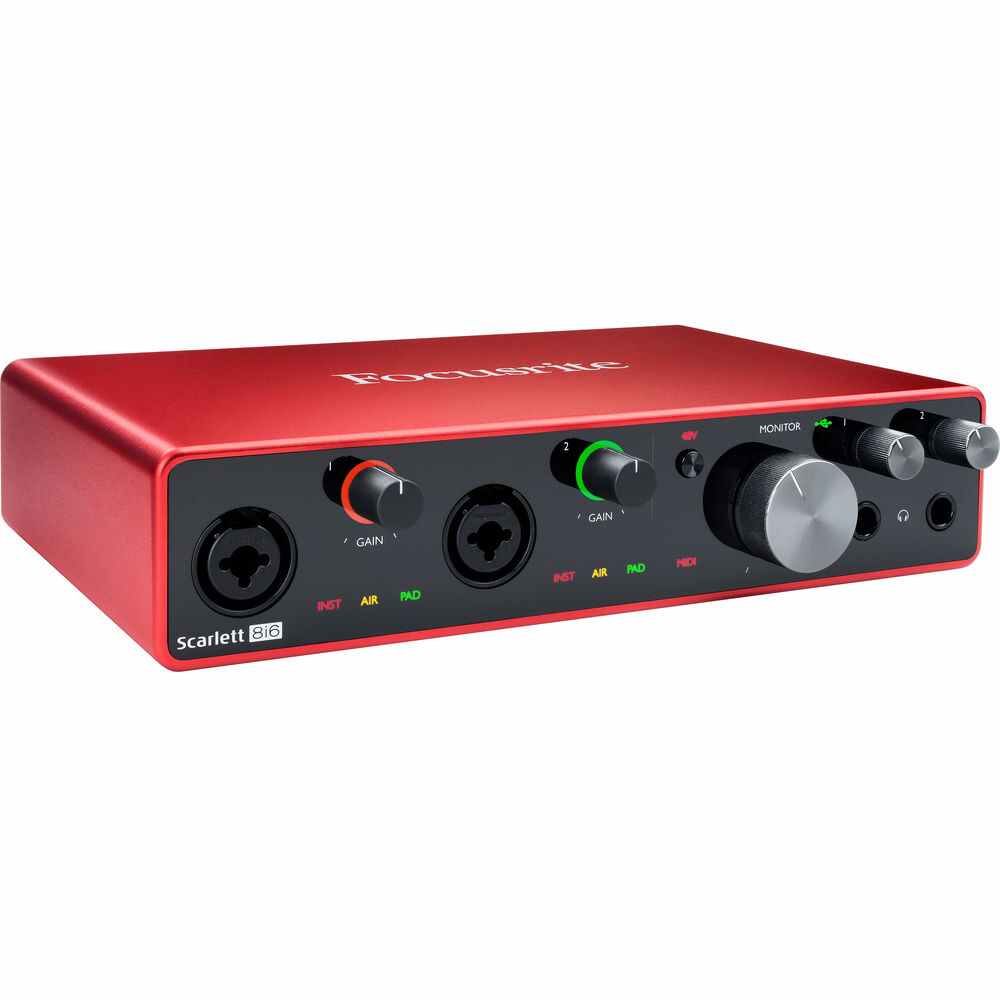 Focusrite Scarlett 8i6 (3rd Gen) Mac PC USB Audio Interface