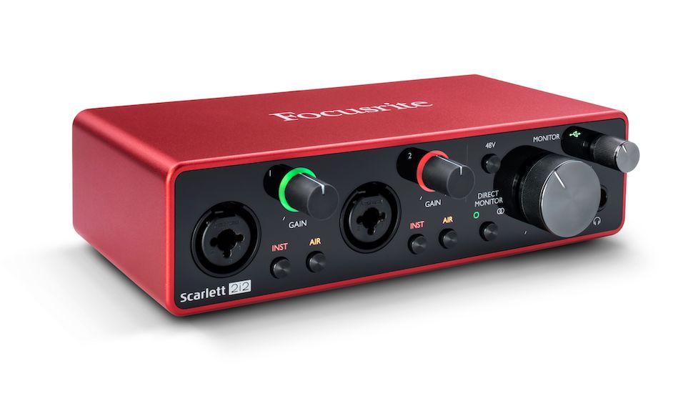 Focusrite Scarlett 2i2 (3rd Gen) Mac PC USB Audio Interface