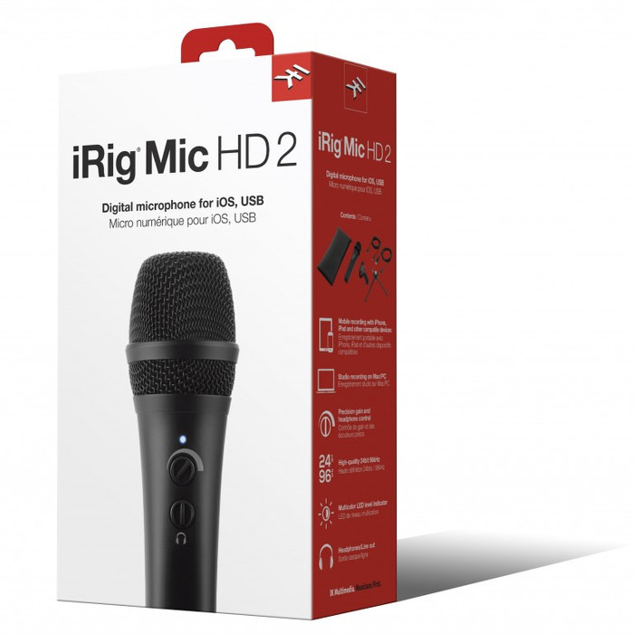 IK Multimedia iRig Mic HD 2 USB Digital Condenser Microphone