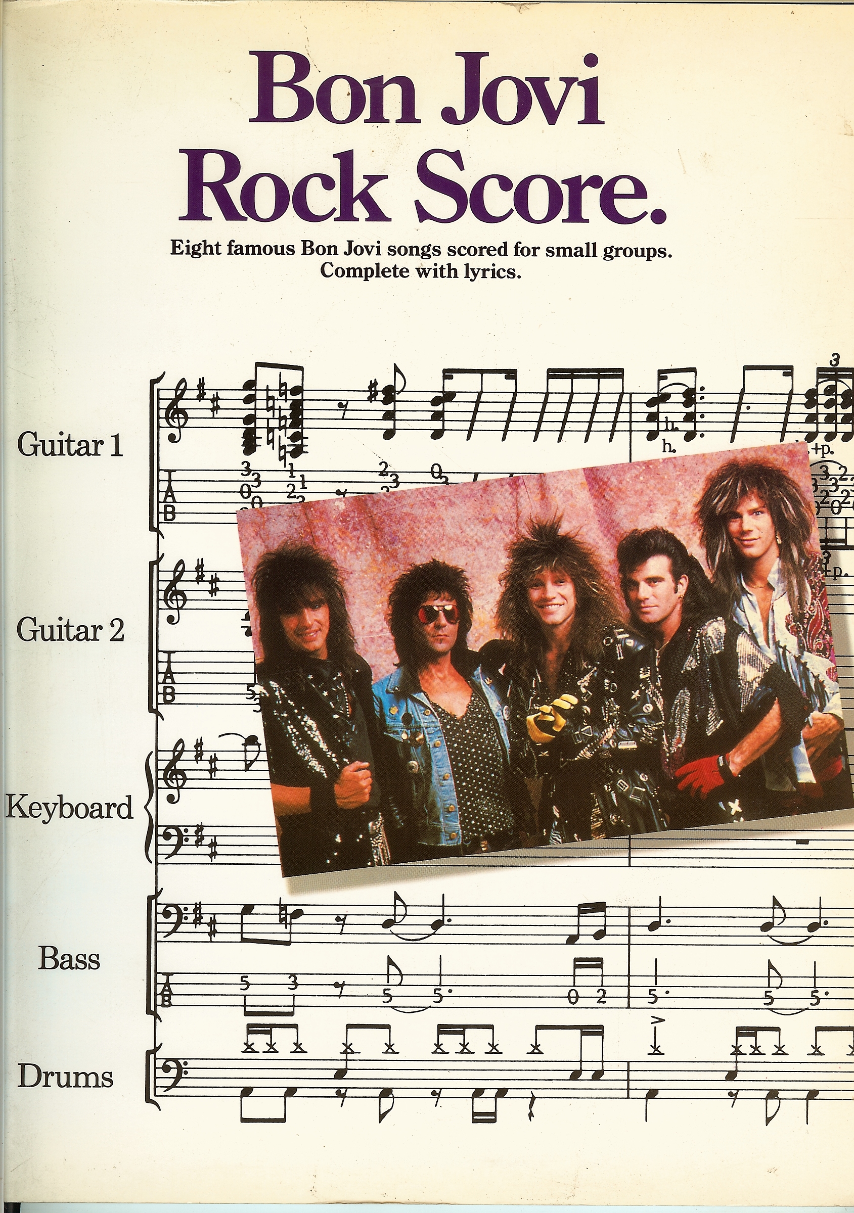 Afred Publishing Bon Jovi Rock Score Collectable Out of Print