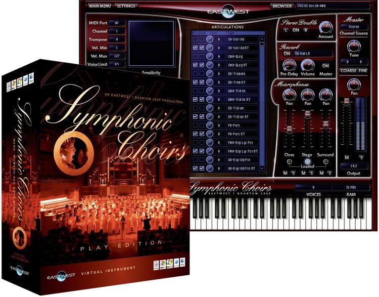 EastWest Symphonic Choirs Platinum Plus VOTA Bundle Mac PC